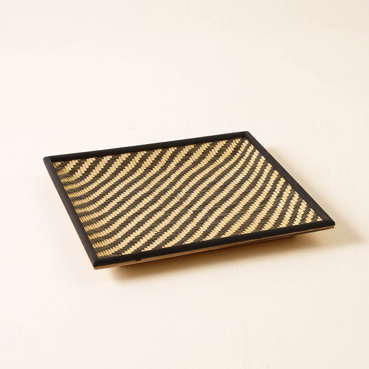 Kadam Haat Handmade Bamboo Cereal Tray - Medium (Black)