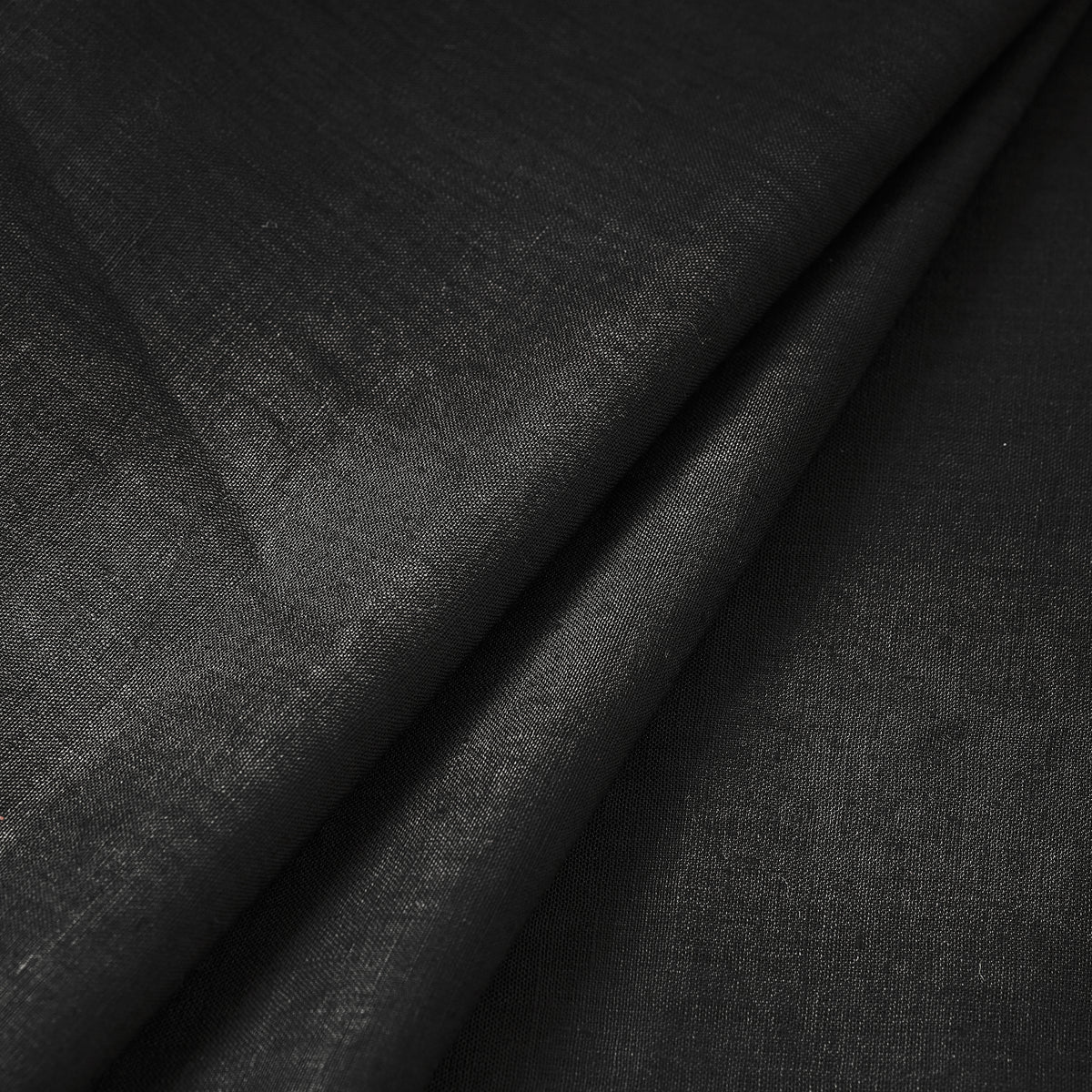 Black Bhagalpuri Handloom Pure Linen Fabric