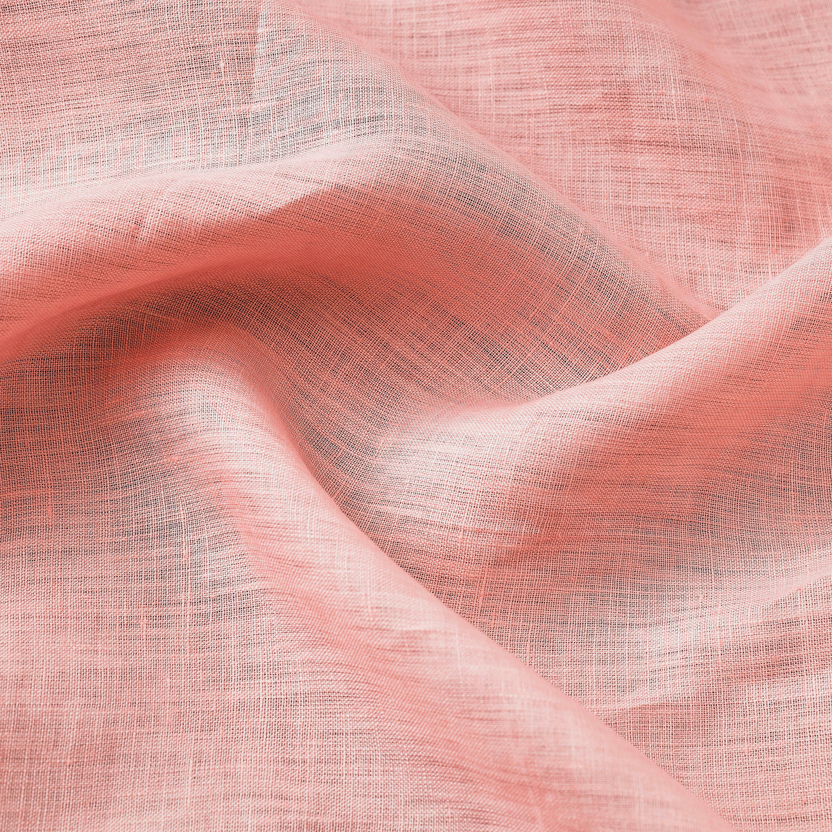 Baby Pink Bhagalpuri Handloom Pure Linen Fabric