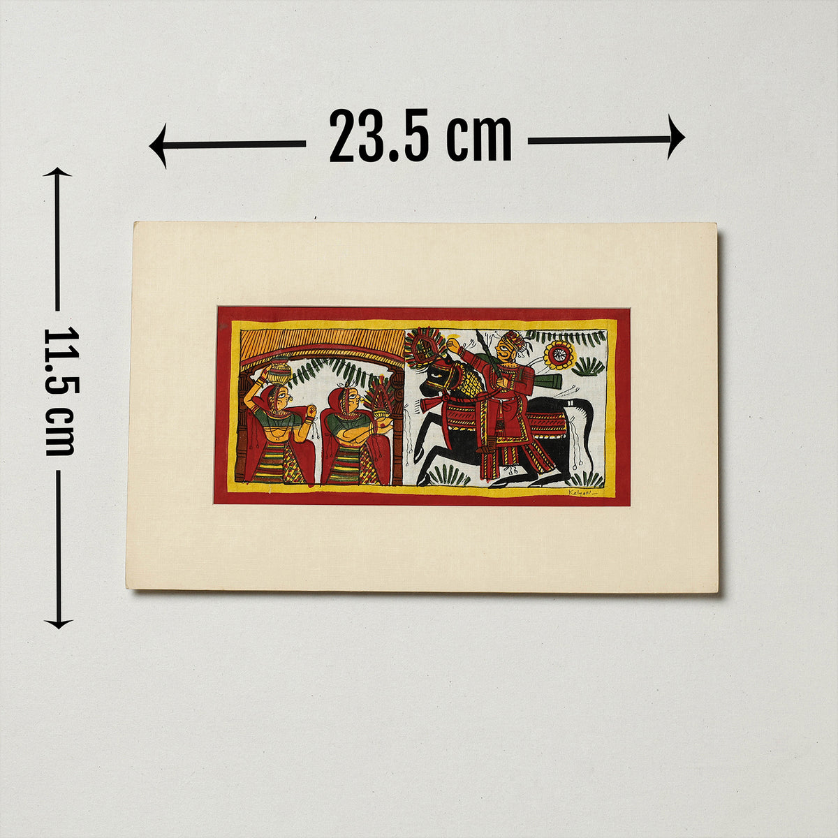 Traditional Phad Painting by Kalyan Joshi (5 x 9 in)