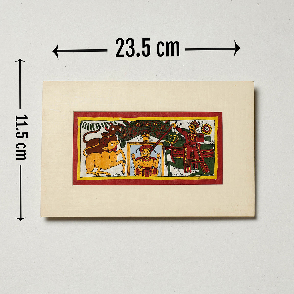 Traditional Phad Painting by Kalyan Joshi (5 x 9 in)