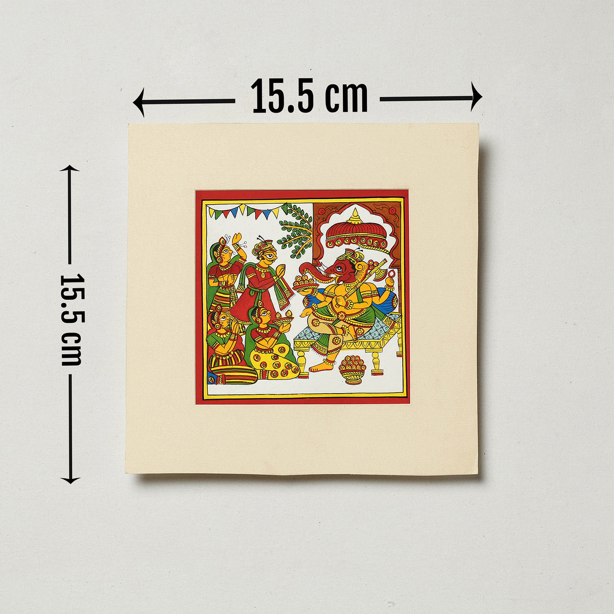 Traditional Phad Painting by Kalyan Joshi (6 x 6 in)