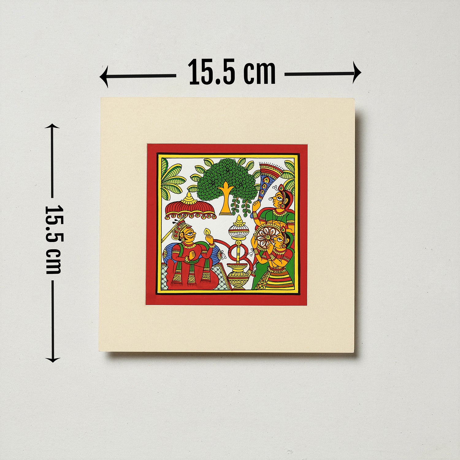 Traditional Phad Painting by Kalyan Joshi (6 x 6 in)