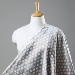 Pochampally Ikat Raw Silk Pure Handloom Fabric