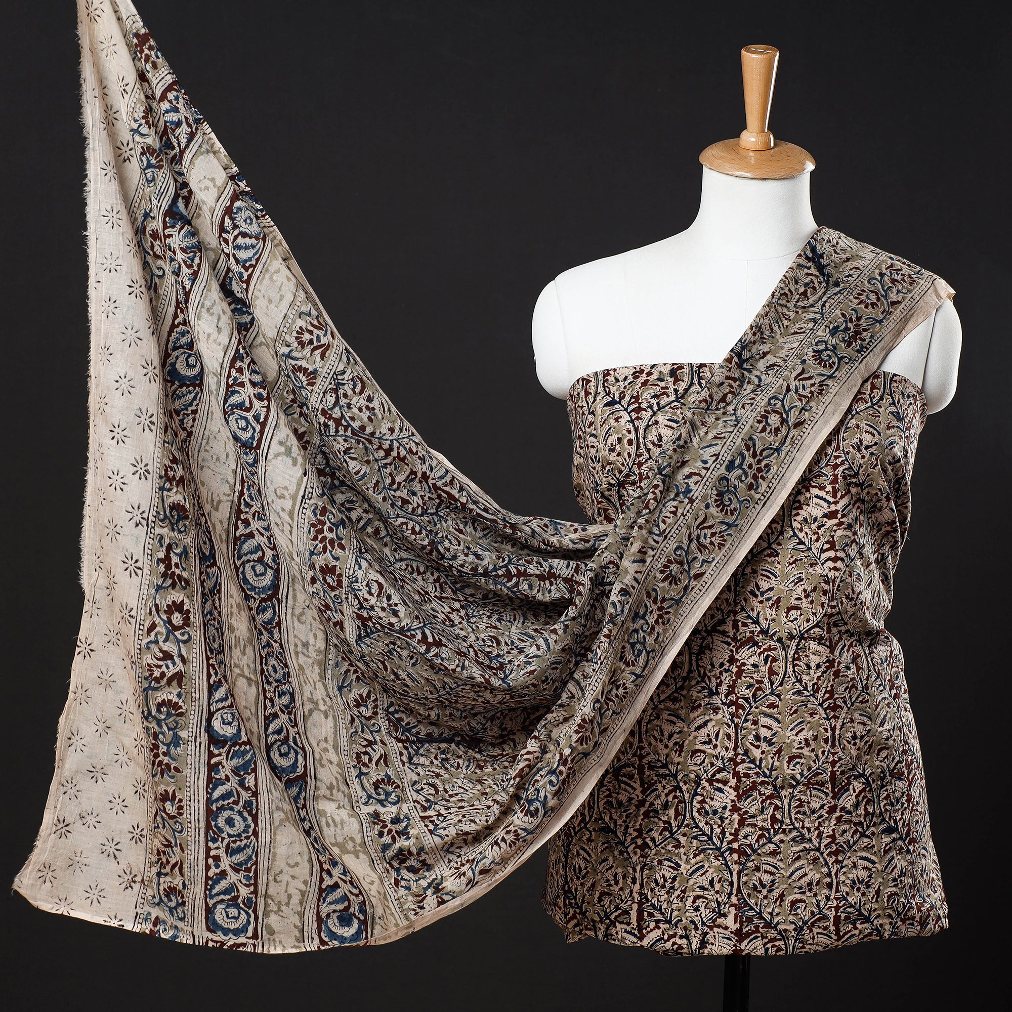 Kalamkari suit hotsell material online