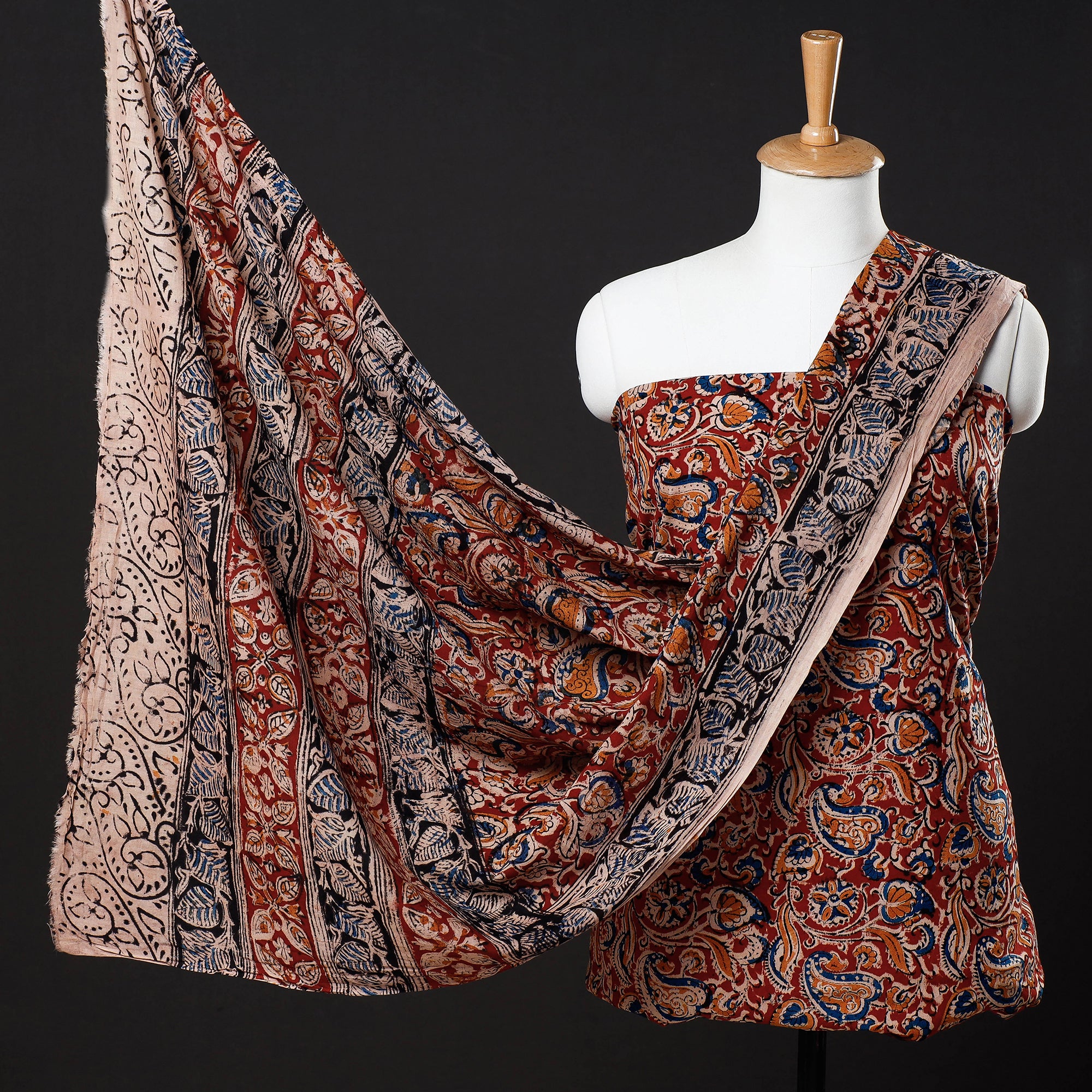 Kalamkari suit material best sale online