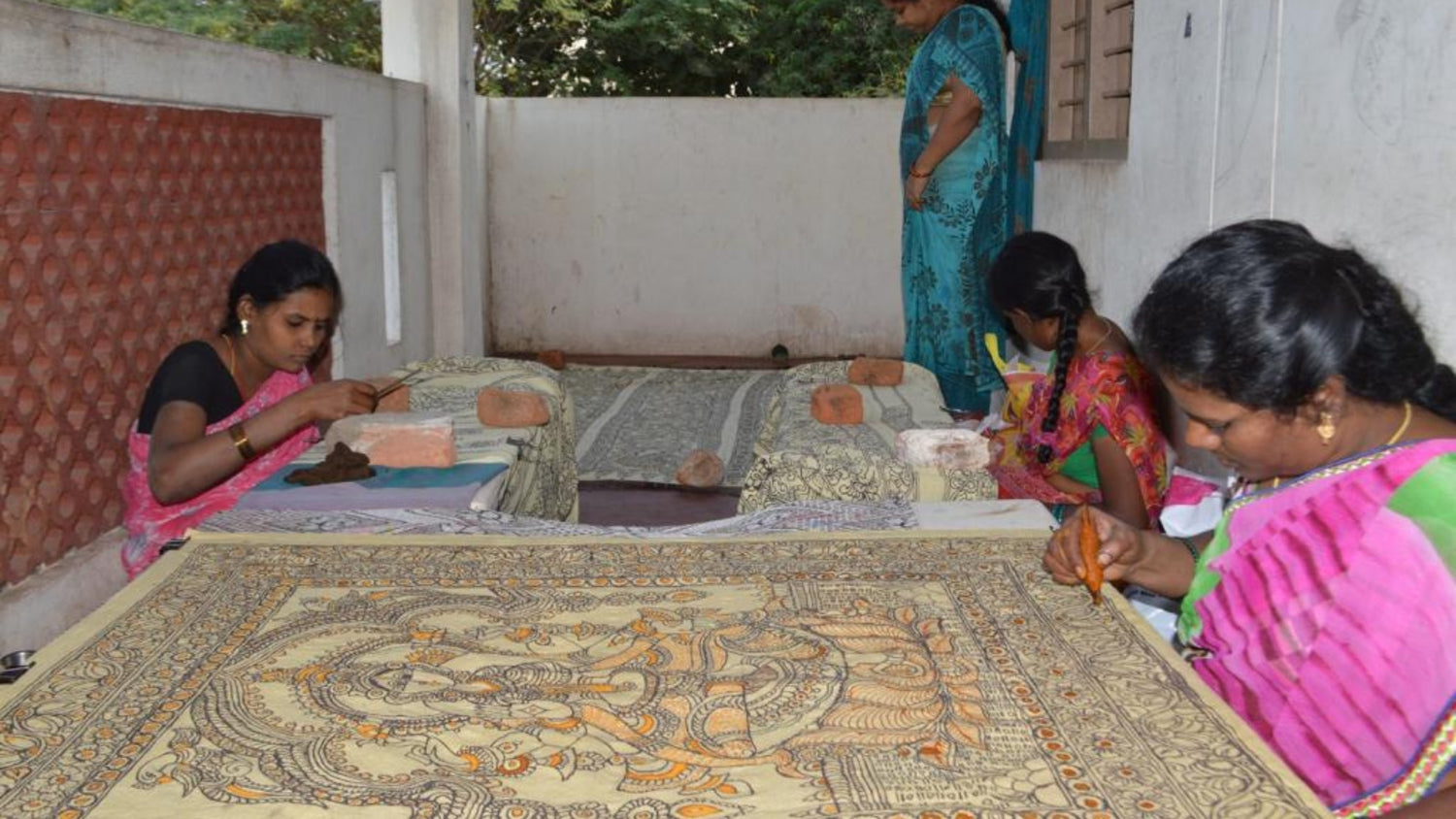 Kalamkari Umbrella Cut Cotton Kurti at Best Price in Hyderabad | Sree  Lakshmi Kalamkari Works
