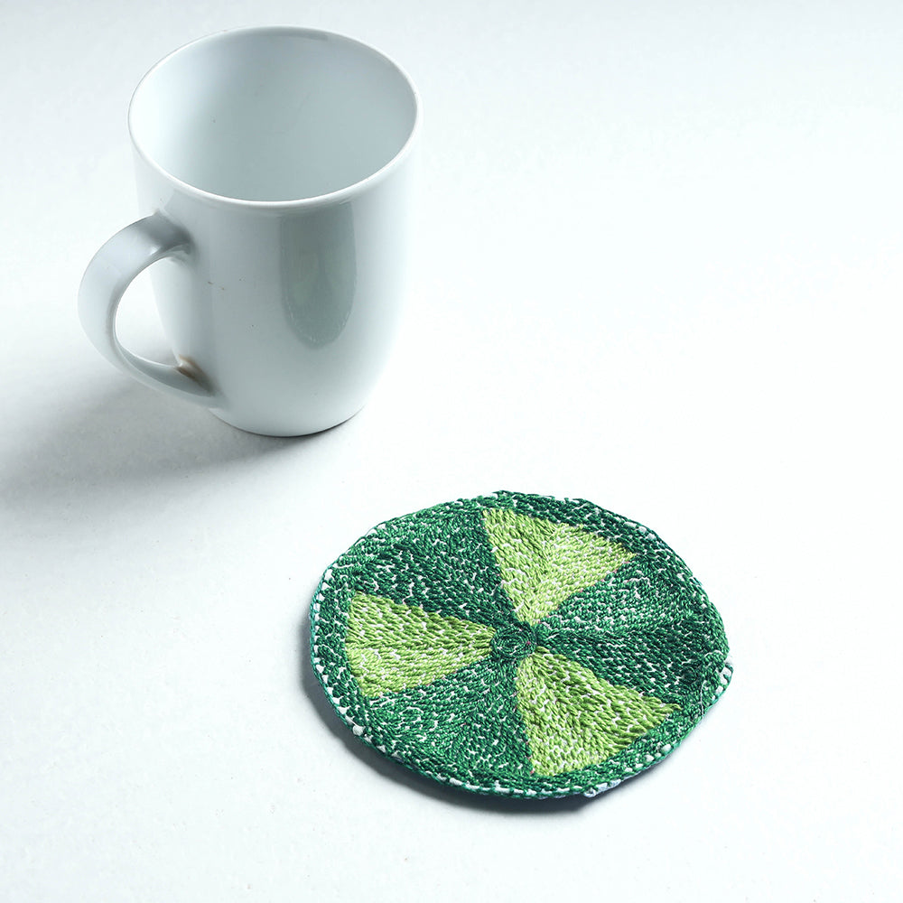 Chandi Mati Kantha Work Cotton Coaster