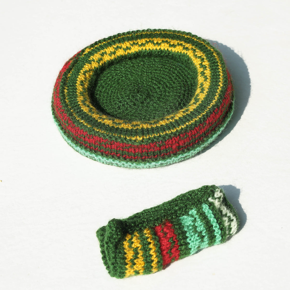 Kumaun Hand-knitted Woolen Tea Cozy Set
