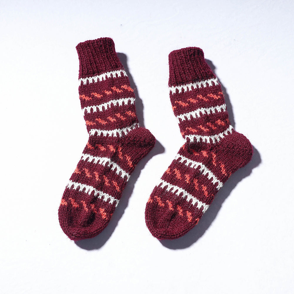 Kumaun Hand-knitted Woolen Socks - Kids