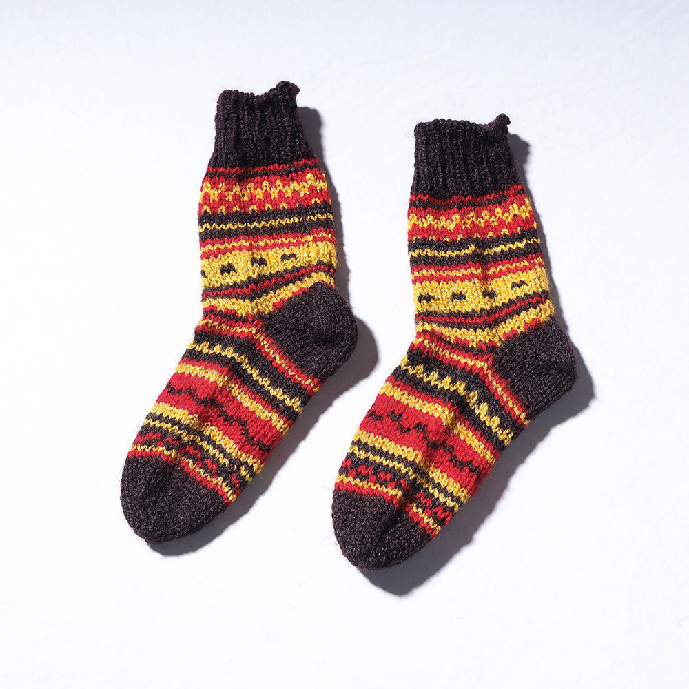 Kumaun Hand-knitted Woolen Socks - Kids