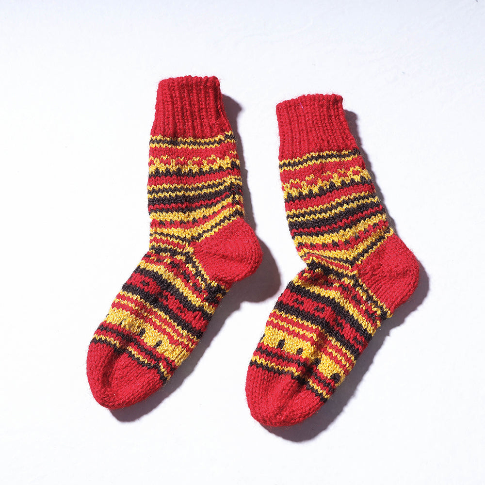 Kumaun Hand-knitted Woolen Socks - Kids