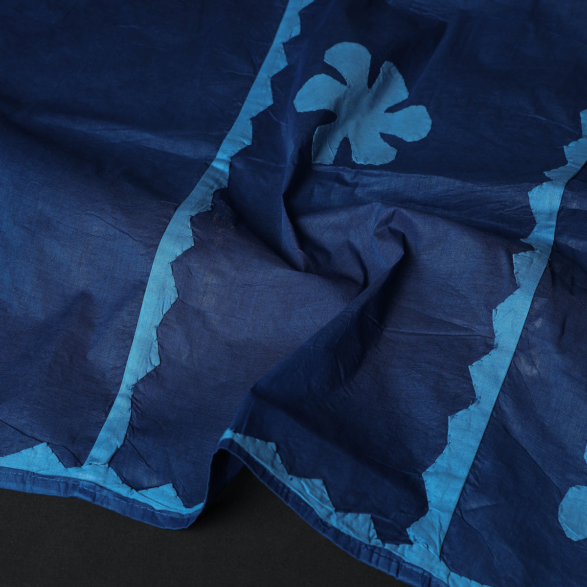 Barmer Applique Cutwork Cotton Dupatta