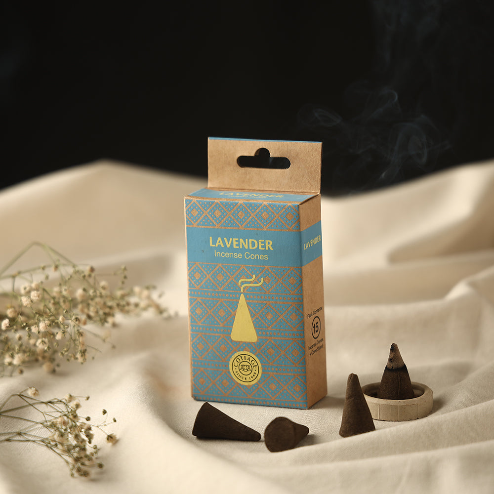Lavender - Sri Aurobindo Ashram Natural Incense Cones