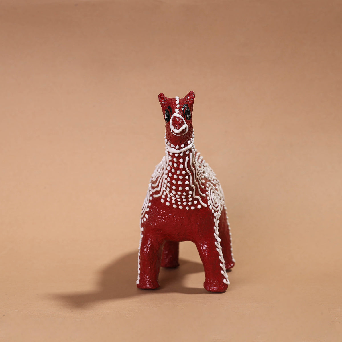 Mandana Art Handpainted Paper Mache Camel (11 x 3 in)