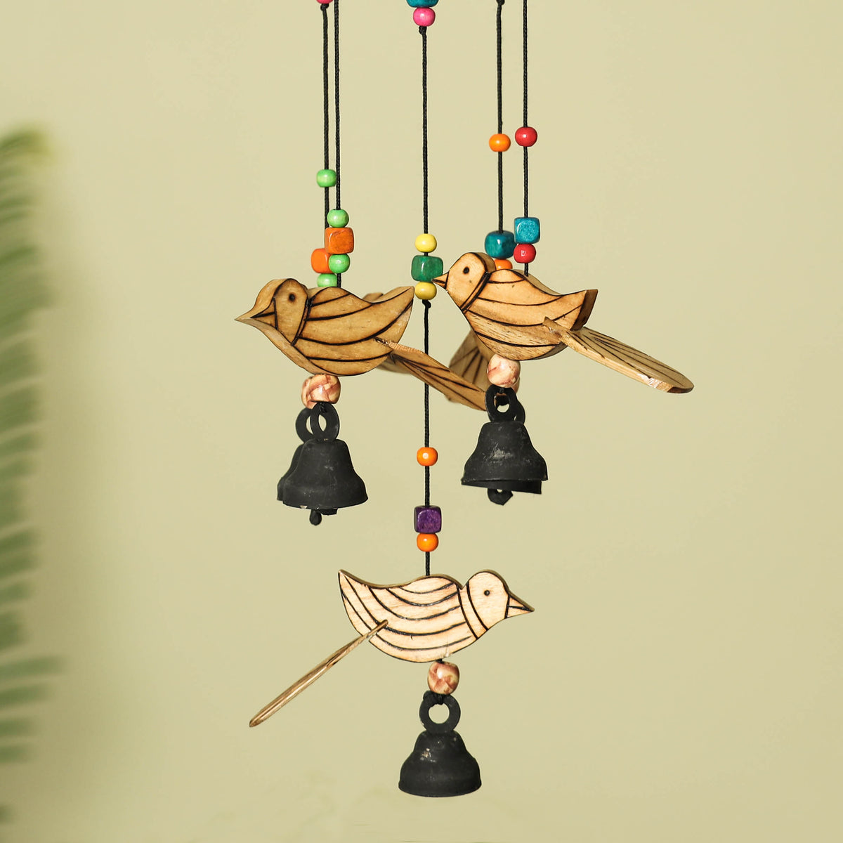 Bird - Hand Carved Khamhar Wood Jhoomar / Hanging