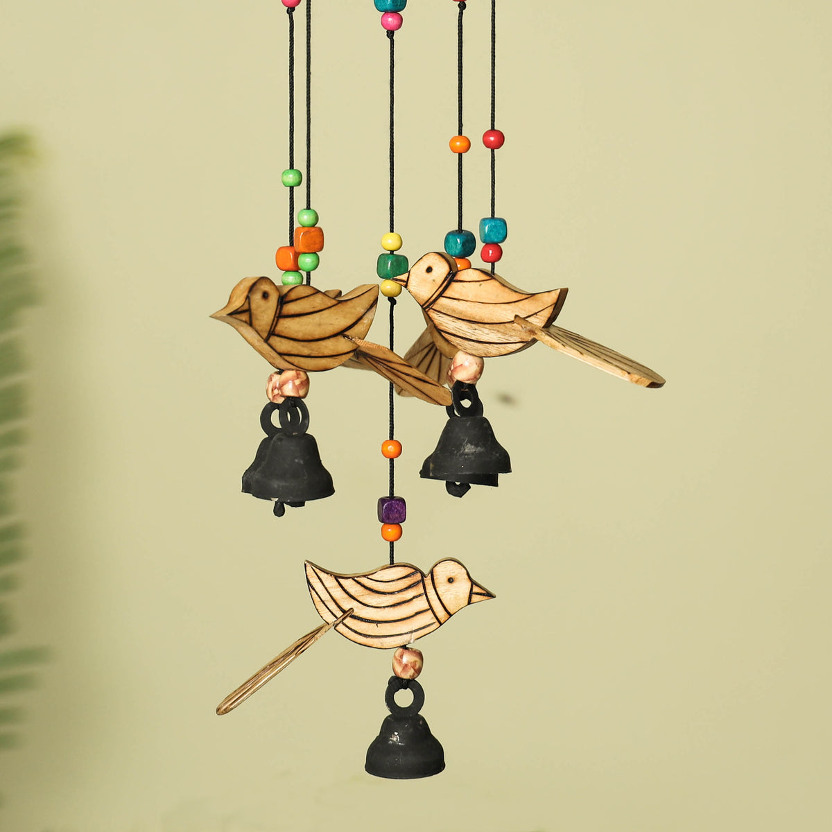 Bird - Hand Carved Khamhar Wood Jhoomar / Hanging