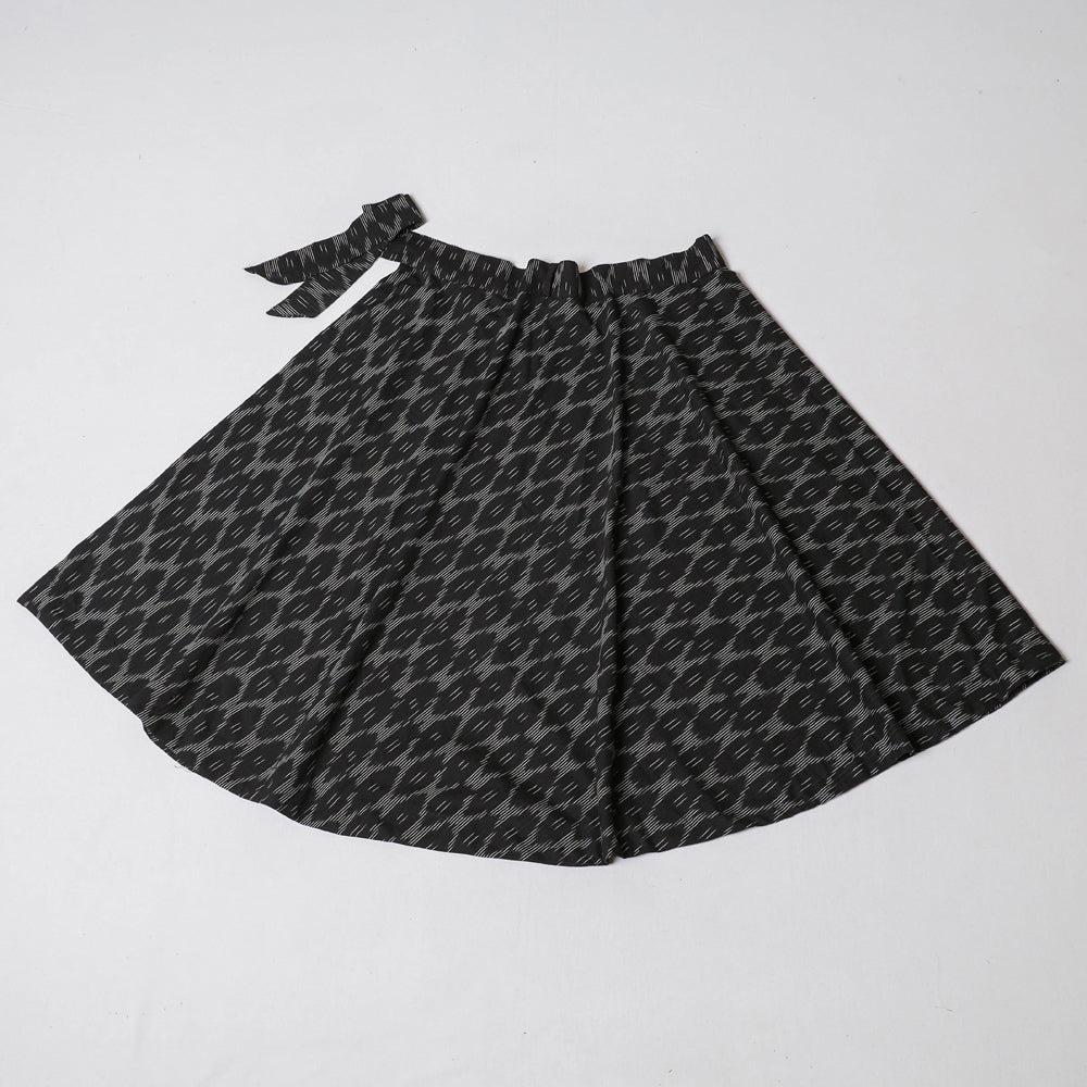 Wrap Around Pochampally Cotton Ikat Skirt