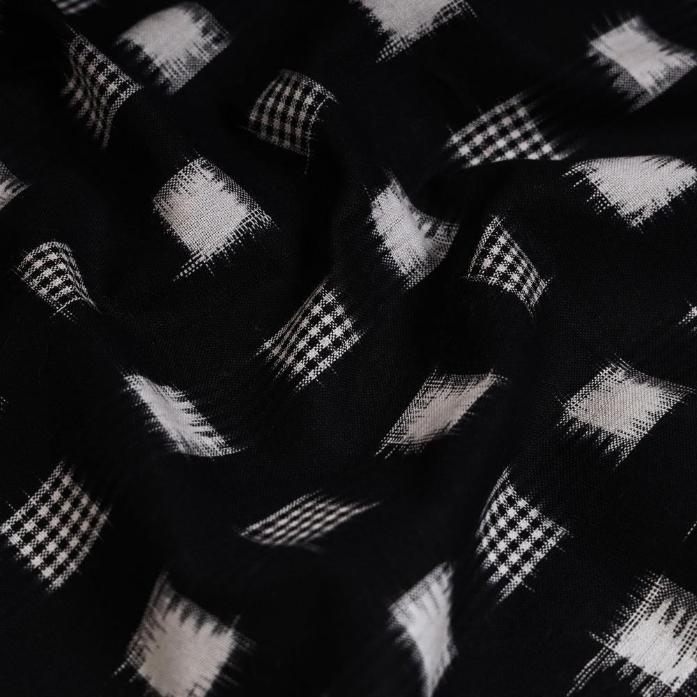 Pochampally Double Ikat Handloom Cotton Fabric (Width - 43 in)