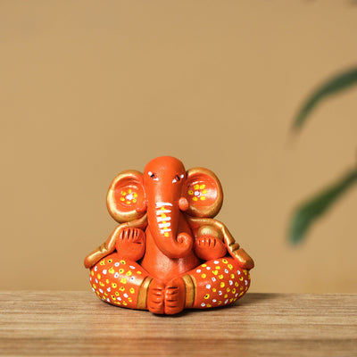 Handpainted Eco-friendly Clay Ganesha Idol