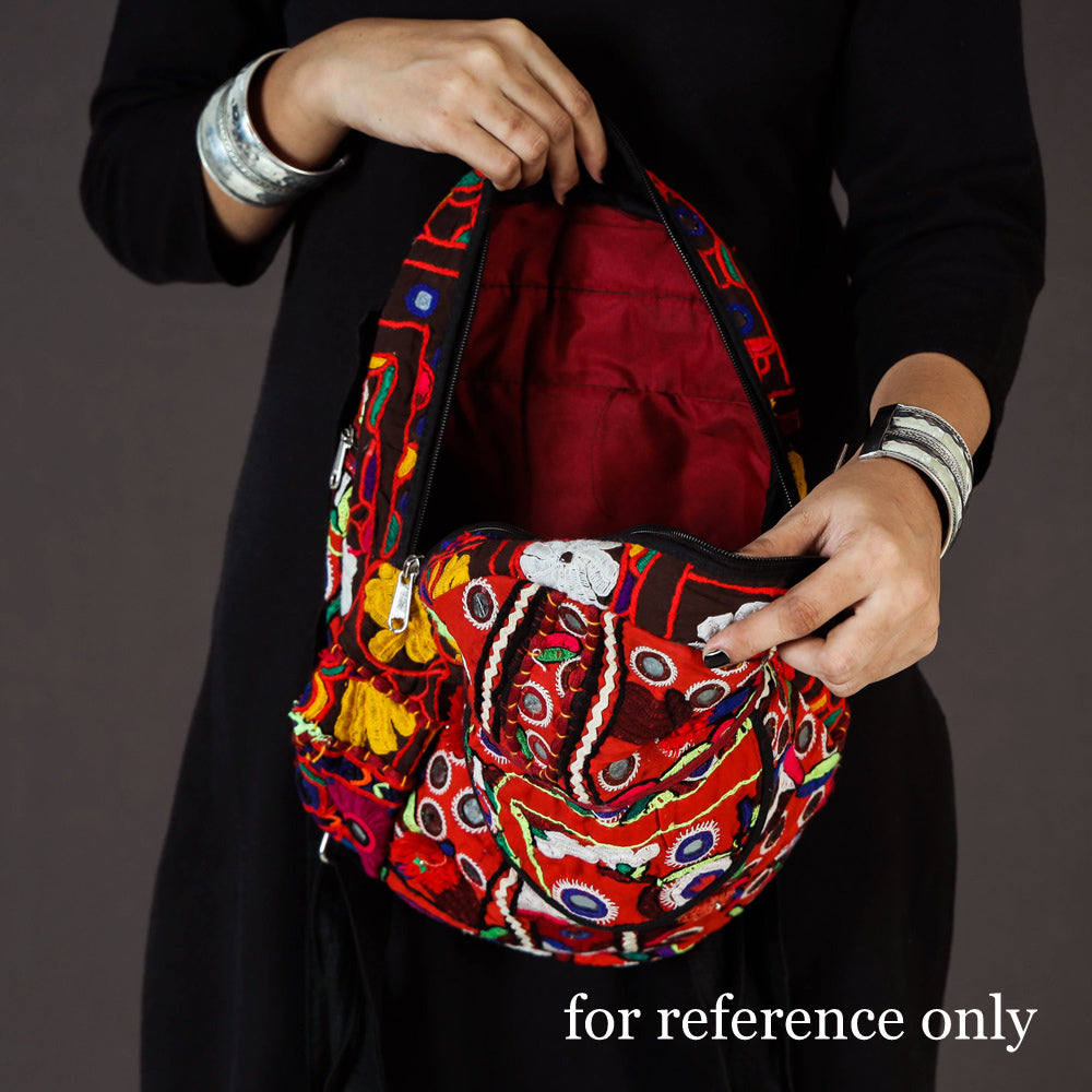 Buy Banjara Vintage Embroidery Mirror, Bead & Coin Work Pithu Bag Online l  iTokri.com - iTokri आई.टोकरी