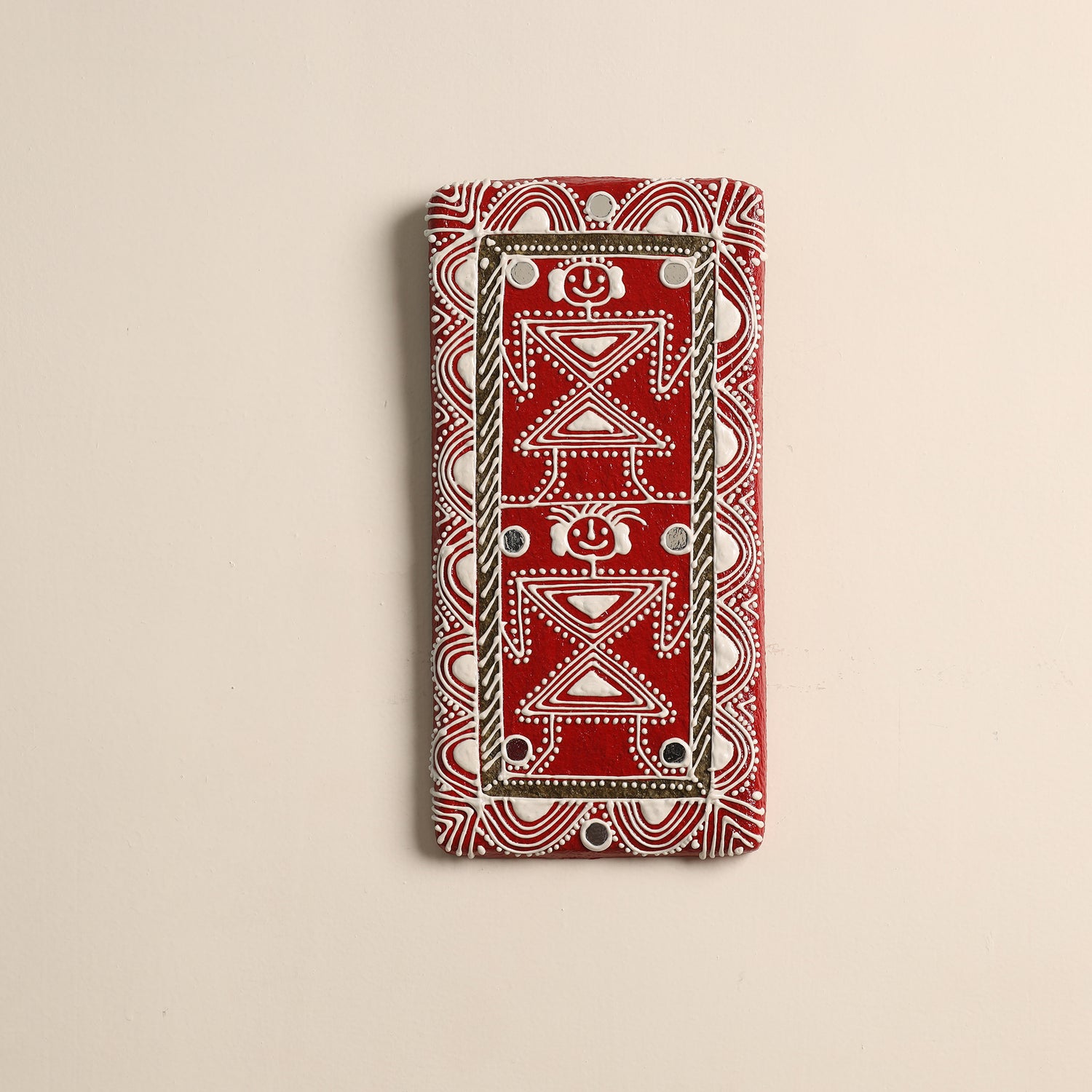Mandana Art Handpainted Paper Mache Wall Frame (12 x 6 in)