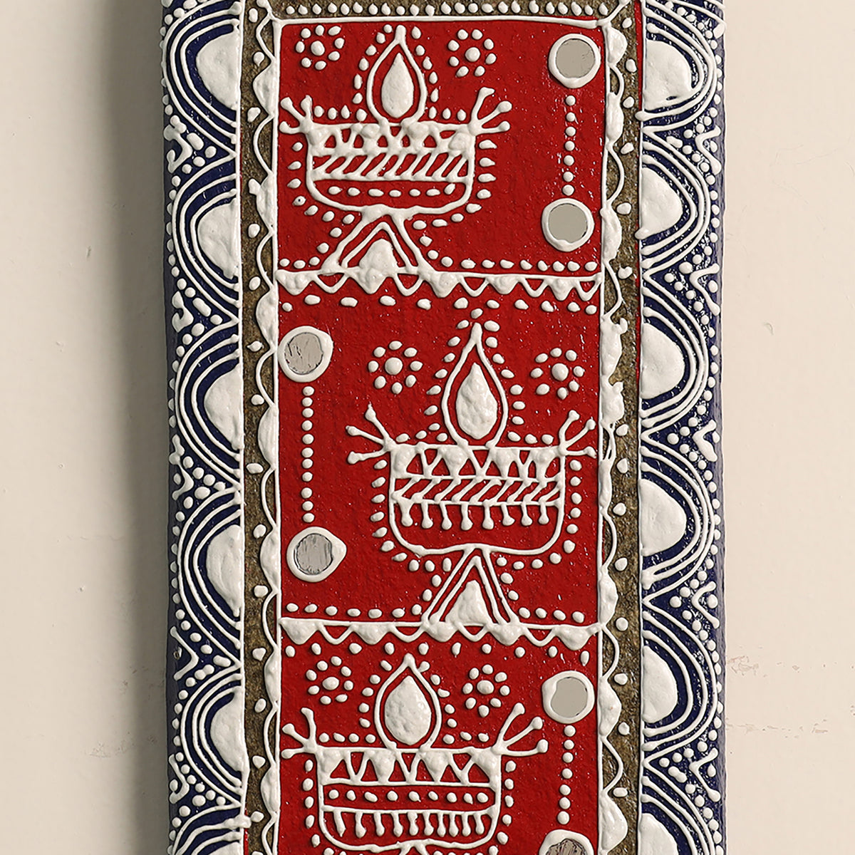 Mandana Art Handpainted Paper Mache Wall Frame (12 x 6 in)