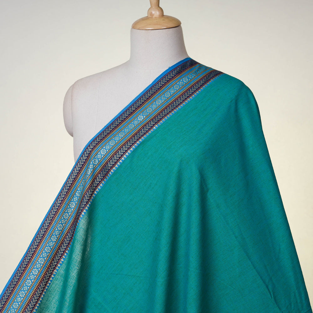 South Prewashed Dharwad Cotton Thread Border Fabric