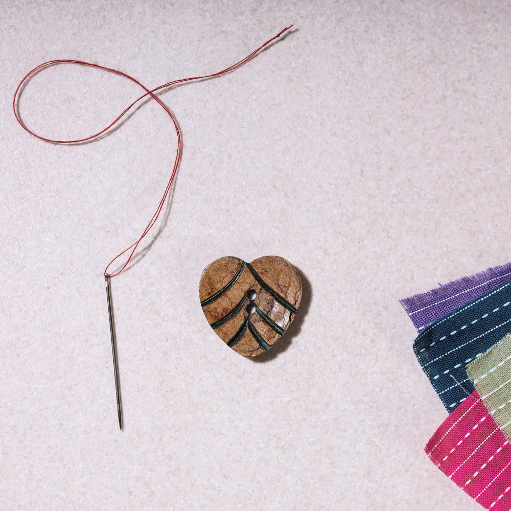 2cm Sambhal Handmade Coconut Shell Clothing Button (Single Piece)