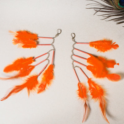 Paperjewelz Feather Earrings by Vrinda