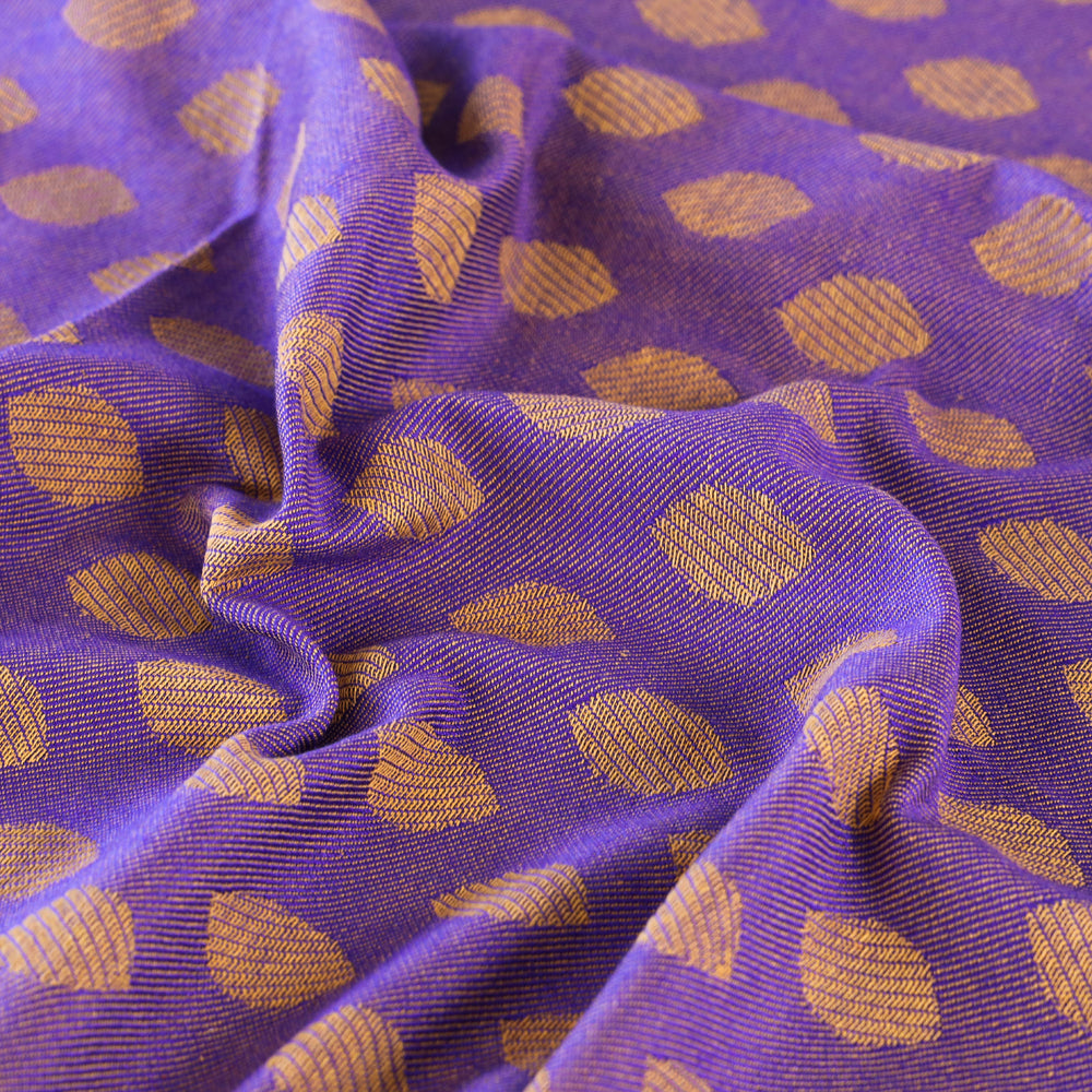 Pure Cotton Handloom Double Bedcover from Bijnor by Nizam (106 x 95 in)