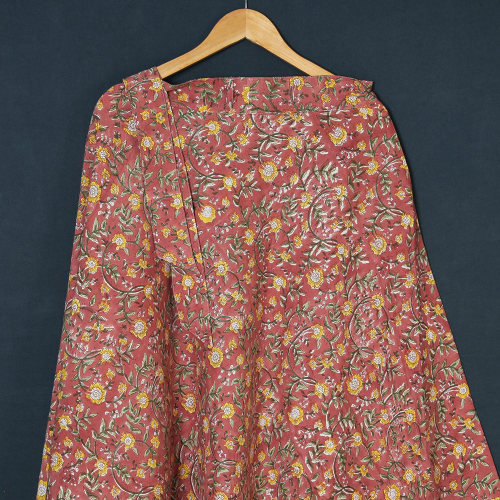 Sanganeri Block Print Cotton Wrap Around Skirt
