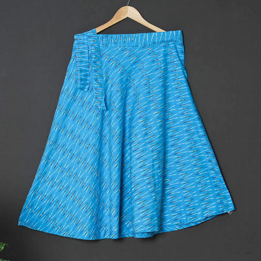 Ikat Woven Cotton Wrap Around Skirt