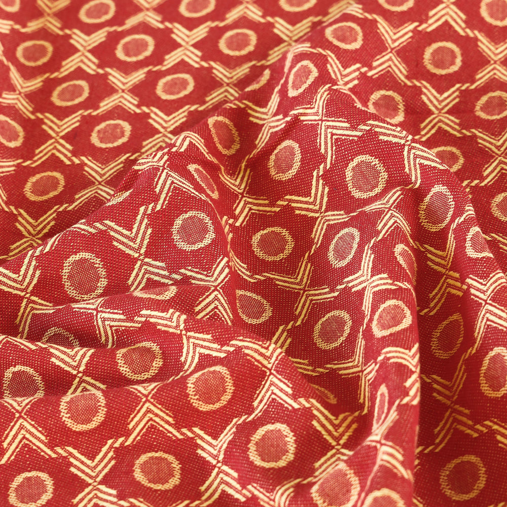 Pure Cotton Handloom Double Bedcover from Bijnor by Nizam (106 x 95 in)