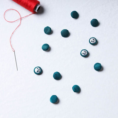 Buttonbaaz Handmade Fabric Button Mini (Set of 12)