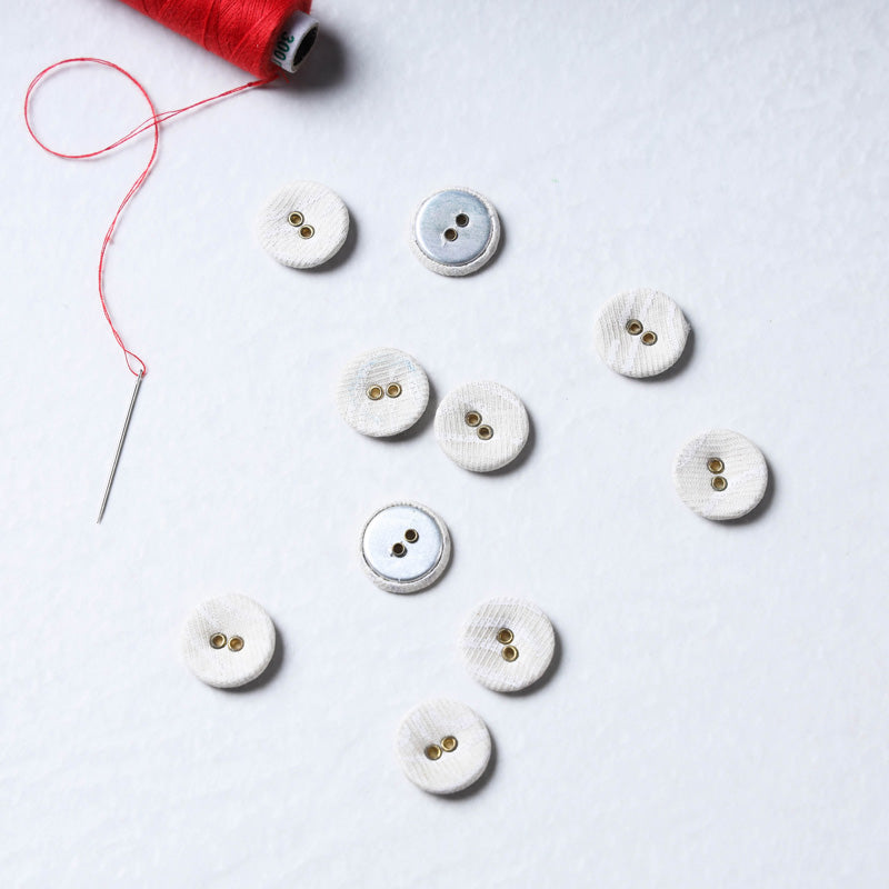 Buttonbaaz Handmade Fabric Button Medium (Set of 10)