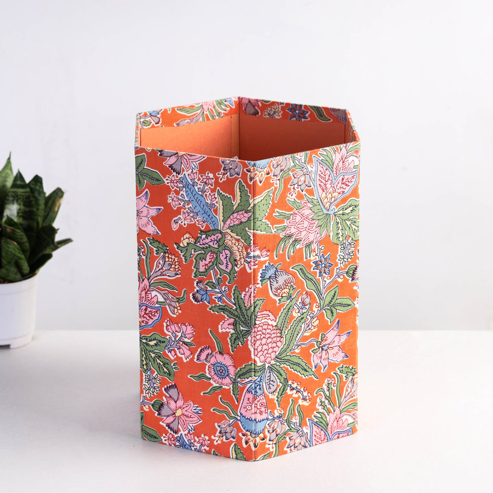 Sukirti Handmade Collapsible Waste Paper Bin (9 x 10 in)