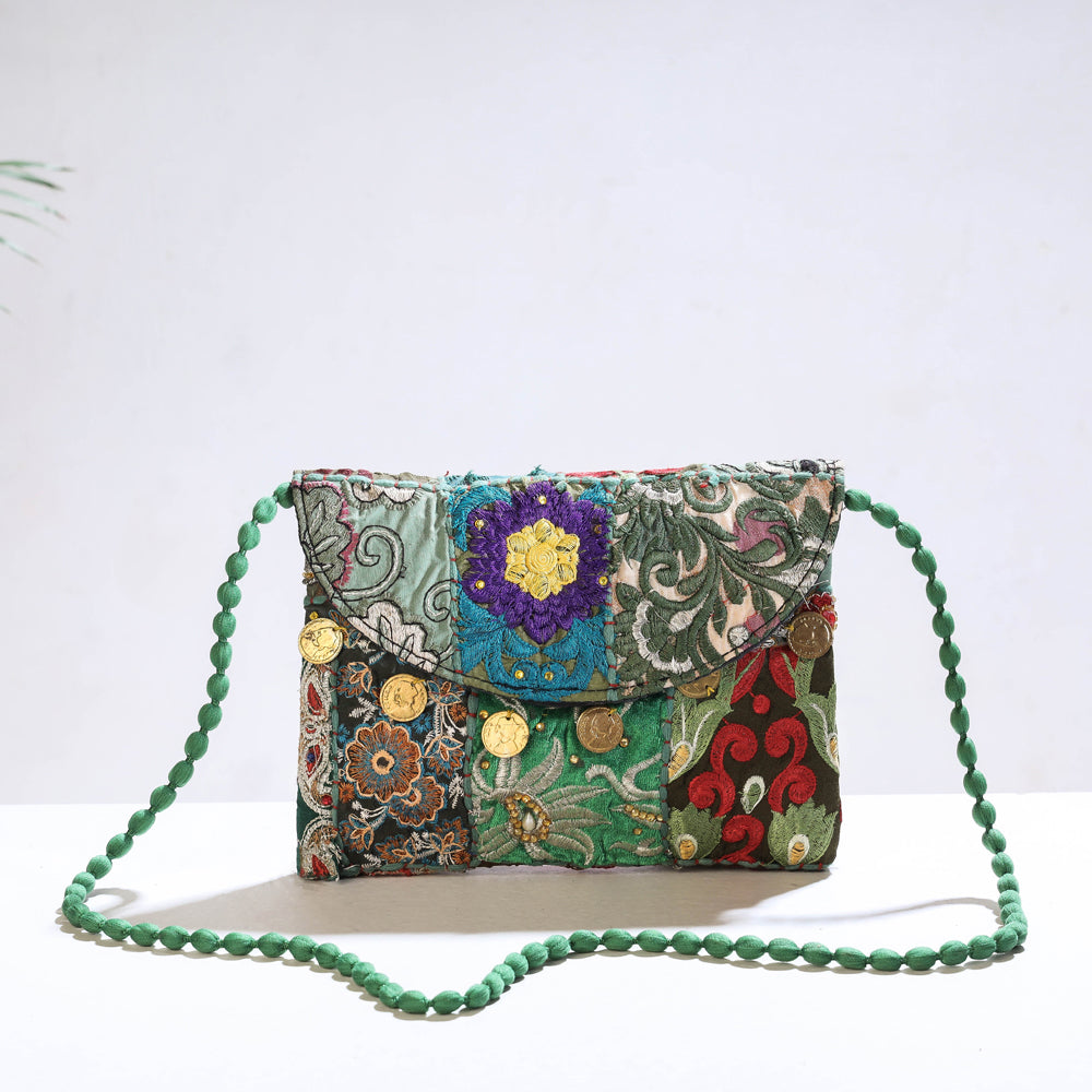 Banjara Vintage Embroidery Coin Work Sling Bag