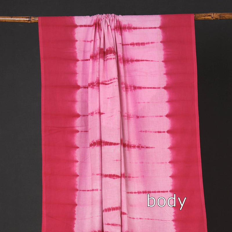 Shibori Tie-Dye Mul Cotton Saree