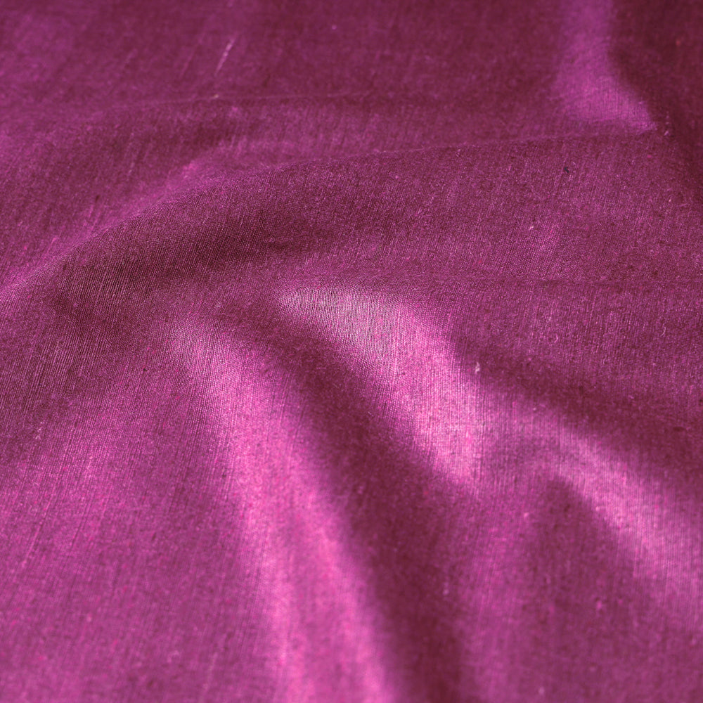 Deep Pink - Vidarbha Handloom Pure Tussar x Katia Silk Fabric