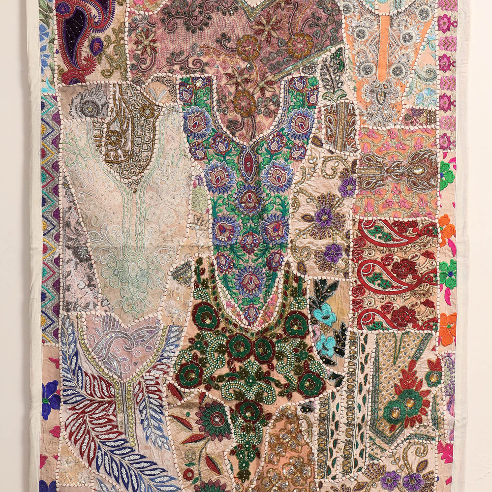 Banjara Moti Work Embroidery Tapestry Wall Hanging