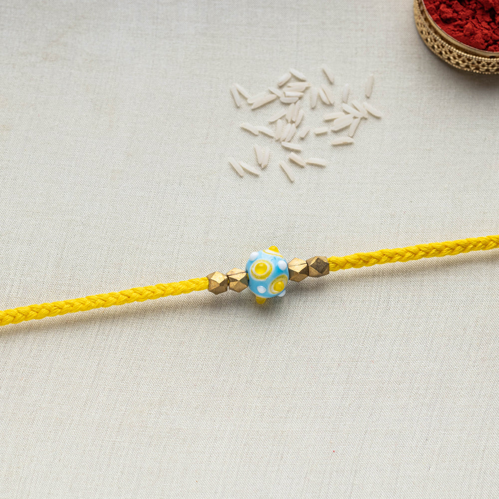 Tribal Dokra Craft Brass &amp; Threadwork Rakhi