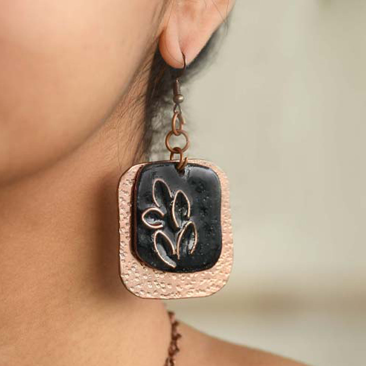 Gold Plated Peacock Design with Enamel Ear stud Traditional Indian Earrings