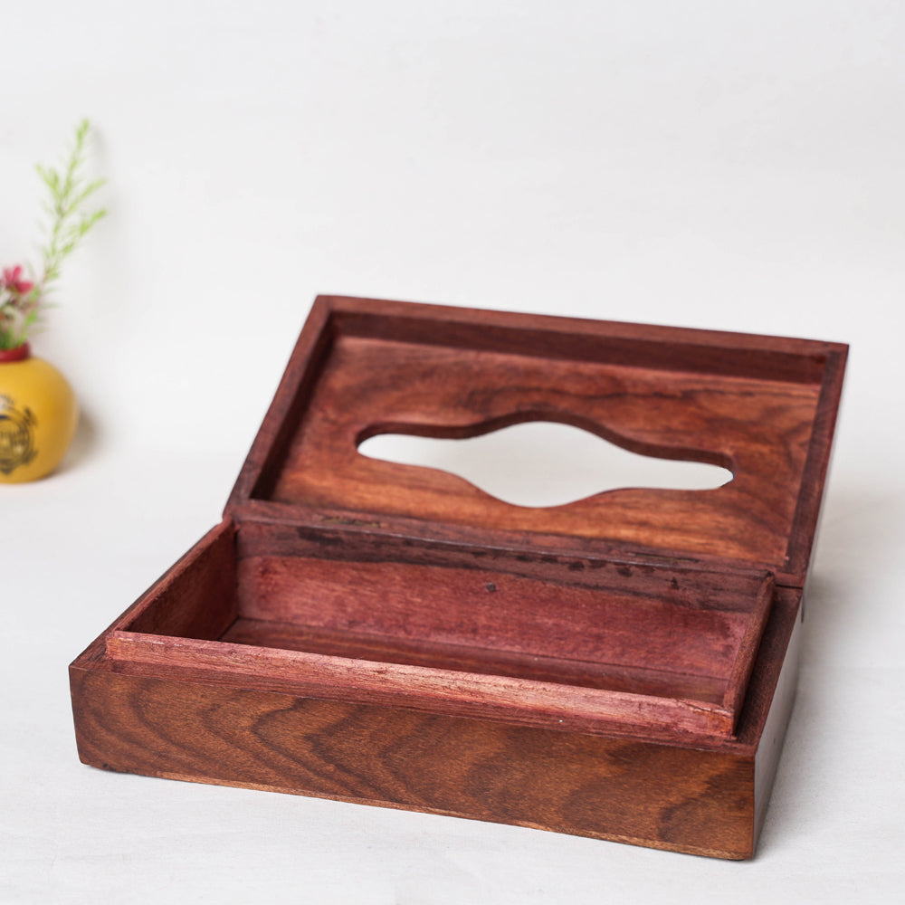 Tissue Box - Handcrafted with Sheesham Wood