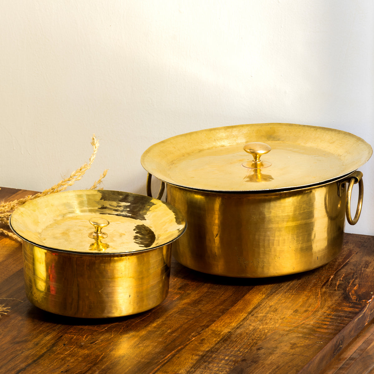 P-TAL Thathera Hand-hammered Brass Patila/Topia (3L)