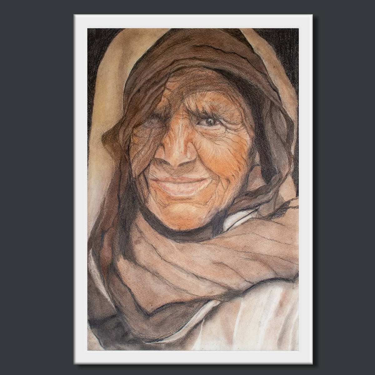 INVISIBLE LIVES - Art Work by Meenakshi Ratnakar (35 cm x 30 cm)