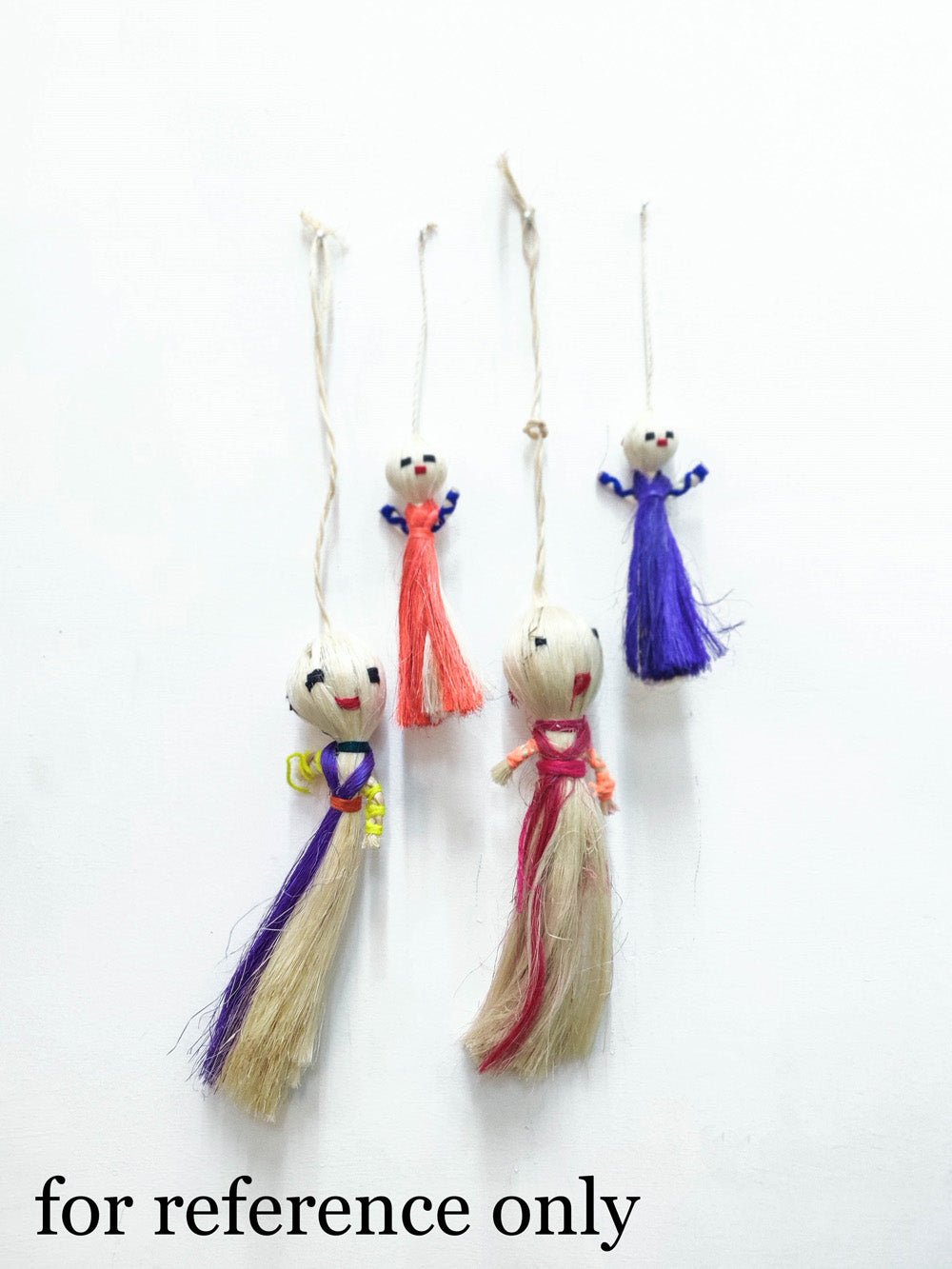Handmade Sisal Craft Sabai Grass Hanging Doll (Small)