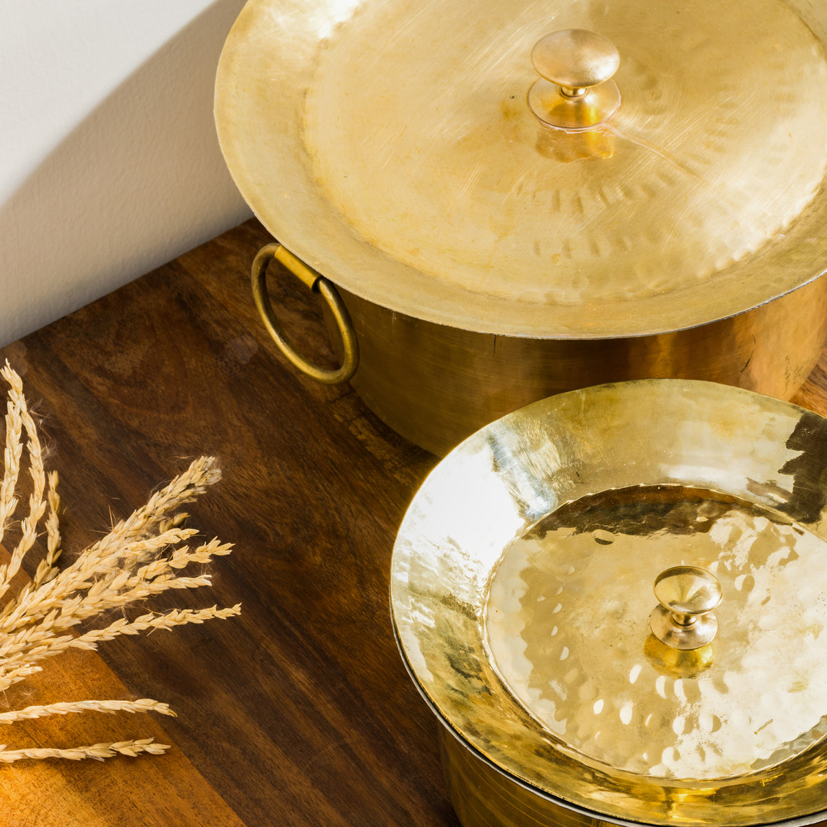 P-TAL Thathera Hand-hammered Brass Patila/Topia (3L)