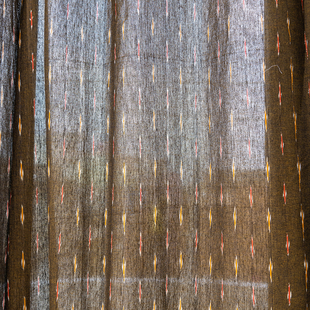 Pochampally Ikat Weave Pure Cotton Fabric Door Curtain (7 x 3 Feet) (single piece)