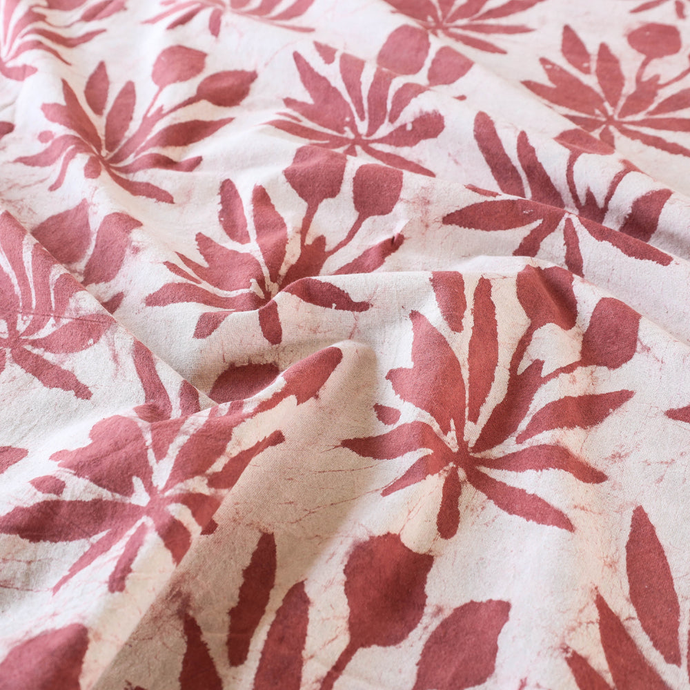 Bindaas Block Art Prints Double Bedcover Cotton Natural Dyed (110 x 93 in)